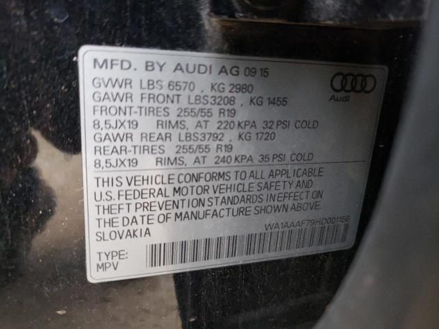 VIN WA1AAAF79HD001156 2017 Audi Q7, Premium no.13