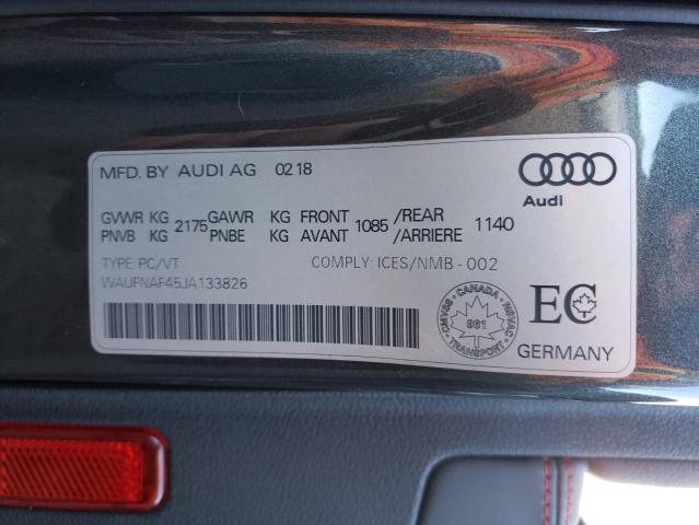 WAUFNAF45JA133826 2018 AUDI A4, photo no. 12