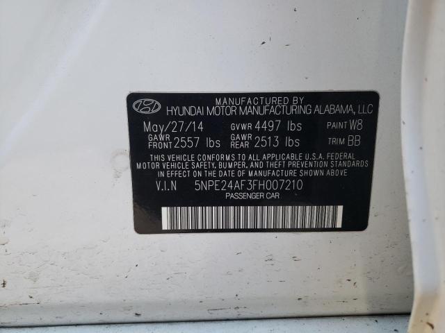 5NPE24AF3FH007210 | 2015 HYUNDAI SONATA SE