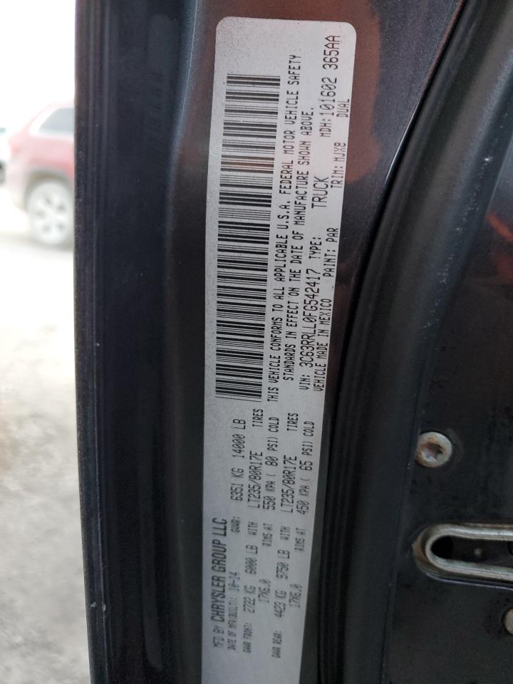 3C63RRLL0FG542417 2015 Ram 3500 Slt