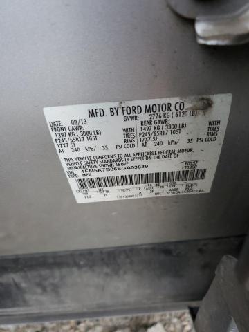 2014 Ford Explorer VIN: 1FM5K7B86EGA53839 Lot: 80782253