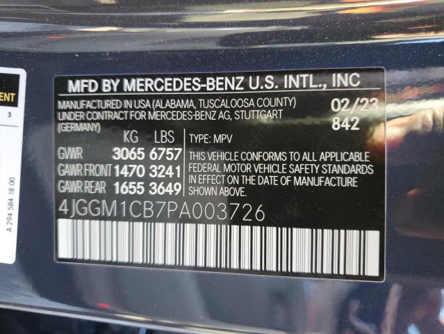 2023 MERCEDES-BENZ EQE SUV 35 - 4JGGM1CB7PA003726