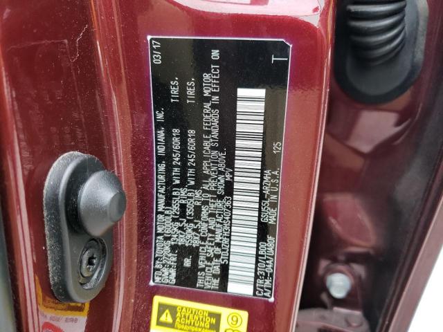 2017 Toyota Highlander Se VIN: 5TDJZRFH3HS407363 Lot: 81716353