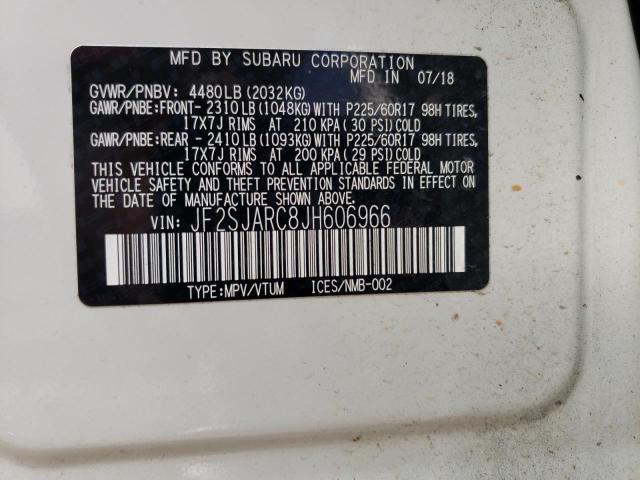 JF2SJARC8JH606966 | 2018 SUBARU FORESTER