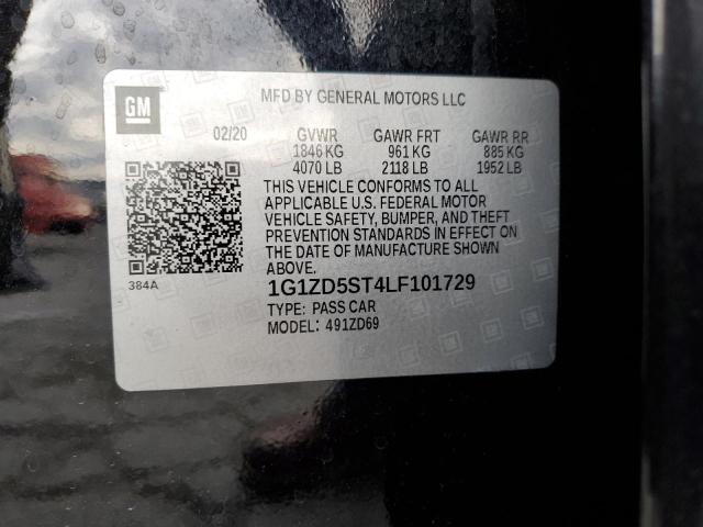 2020 CHEVROLET MALIBU L - 1G1ZD5ST4LF101729