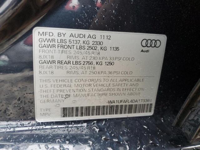 VIN WA1UFAFL4DA173361 2013 Audi A4, Premium Plus no.12