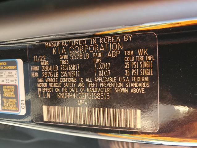 KNDRH4LG2P5158515 | 2023 KIA SORENTO EX