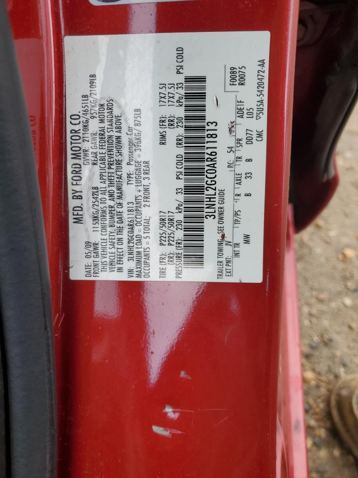 3LNHL2GC0AR611813 2010 Lincoln Mkz