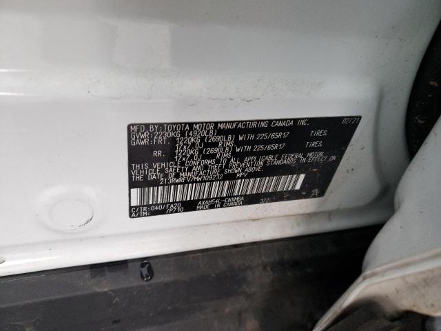 2T3RWRFV7MW109232 | 2021 TOYOTA RAV4 XLE