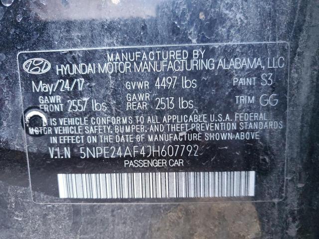 5NPE24AF4JH607792 | 2018 HYUNDAI SONATA SE