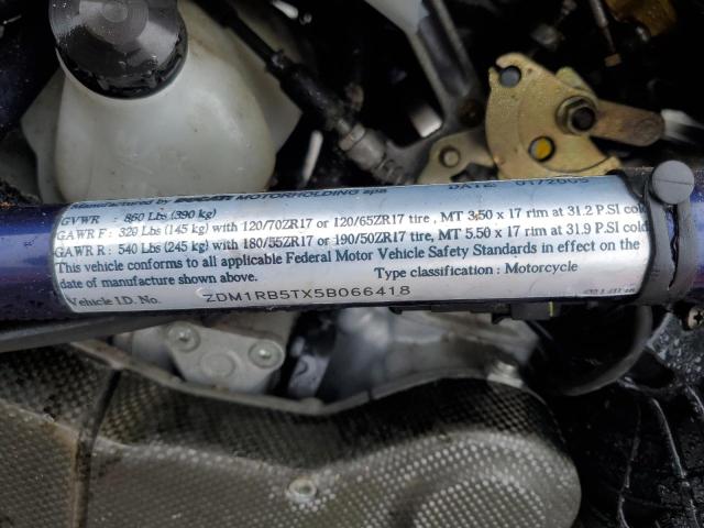 2005 DUCATI MONSTER S4 ZDM1RB5TX5B066418