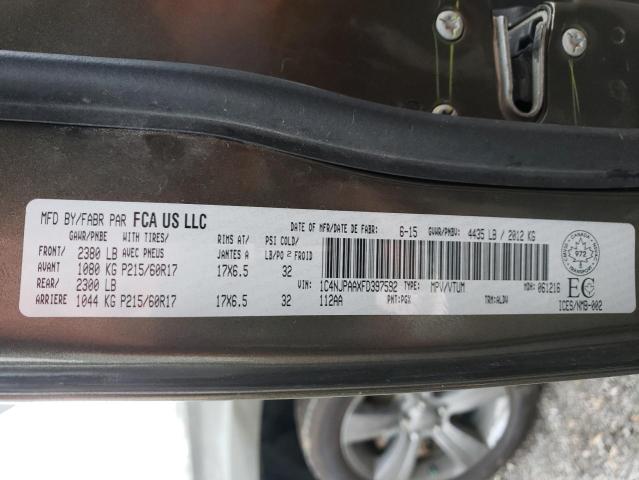 2015 JEEP PATRIOT 1C4NJPAAXFD397592