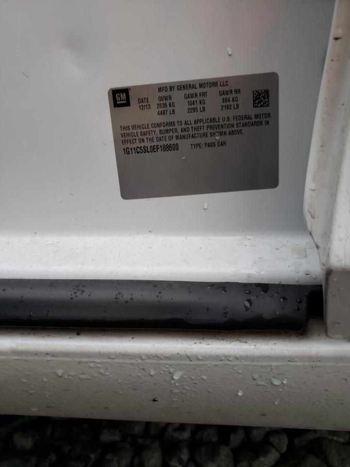 1G11C5SL0EF188600 2014 Chevrolet Malibu 1Lt