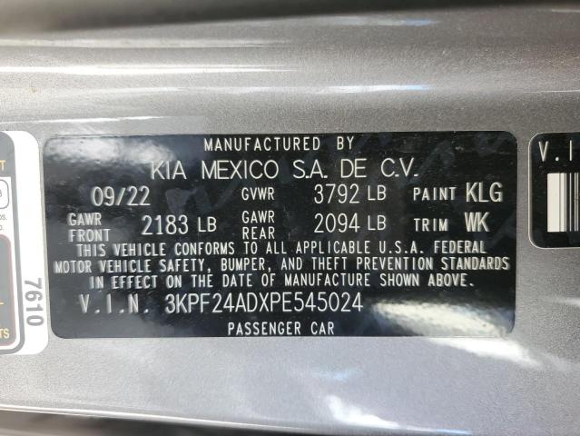 3KPF24ADXPE545024 | 2023 KIA FORTE LX