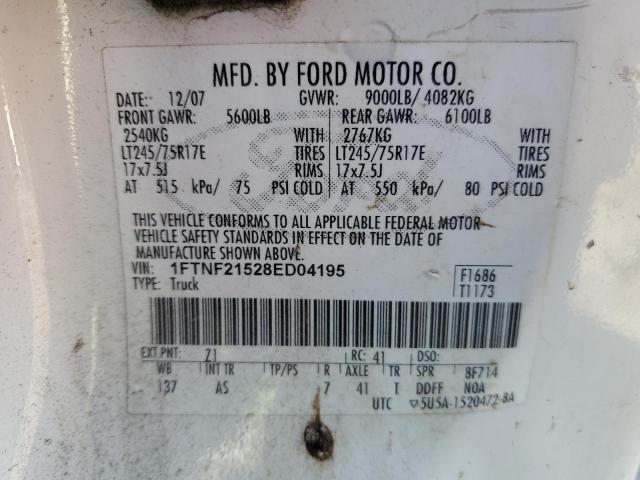 1FTNF21528ED04195 | 2008 Ford f250 super duty