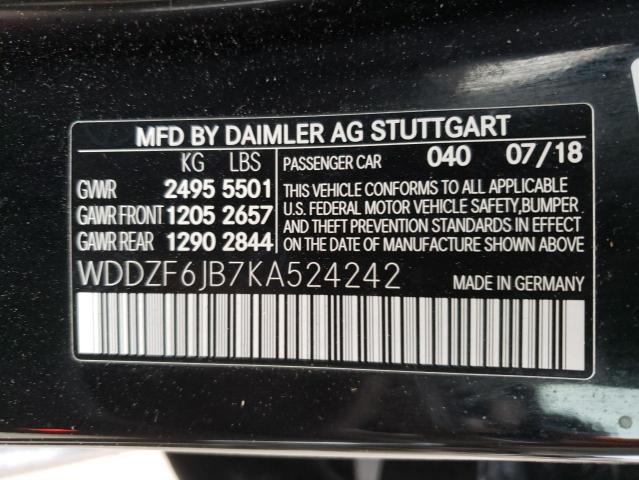 VIN WDDZF6JB7KA524242 2019 Mercedes-Benz E-Class, 4... no.12