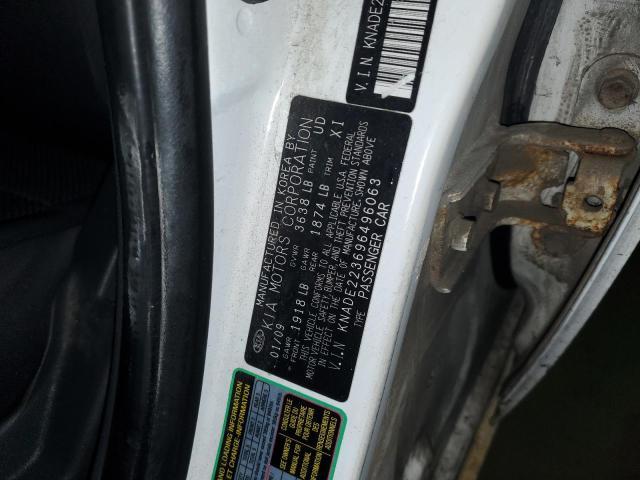 2009 Kia Rio Base VIN: KNADE223696496063 Lot: 79817883