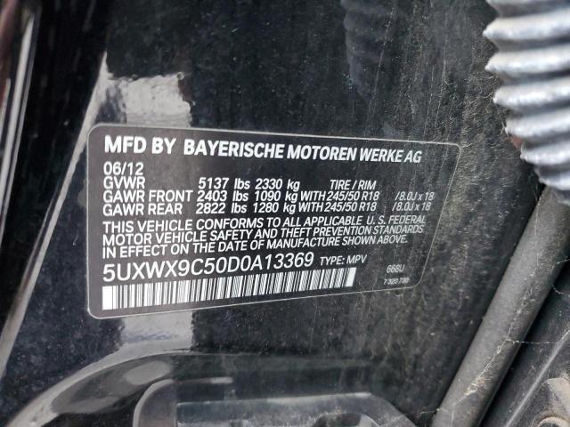 VIN 5UXWX9C50D0A13369 2013 BMW X3, Xdrive28I no.13