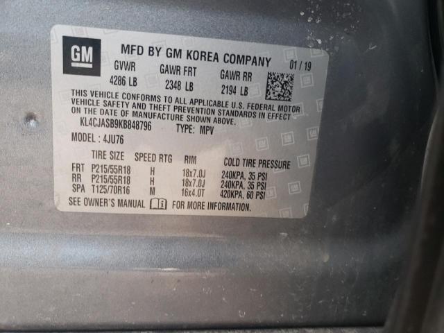 KL4CJASB9KB848796 | 2019 BUICK ENCORE PRE