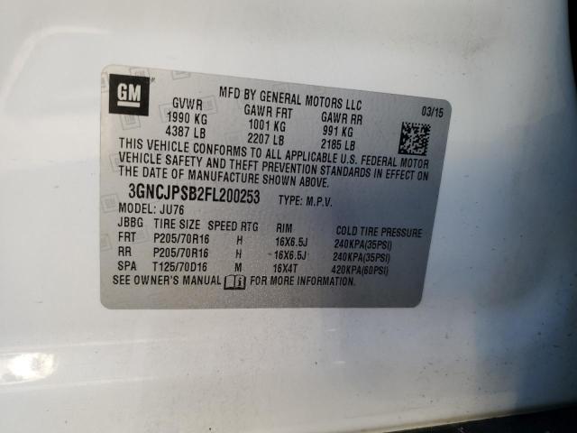 2015 CHEVROLET TRAX 1LS - 3GNCJPSB2FL200253