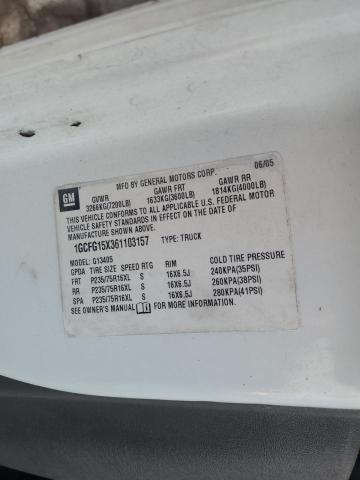 2006 Chevrolet Express G1500 VIN: 1GCFG15X361103157 Lot: 79123723