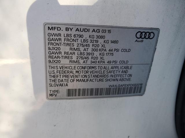 WA1LGAFEXFD022018 | 2015 AUDI Q7 PREMIUM