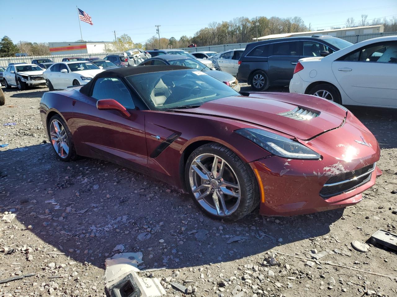 1G1YB3D75J5****** Salvage and Wrecked 2018 Chevrolet Corvette in Alabama State