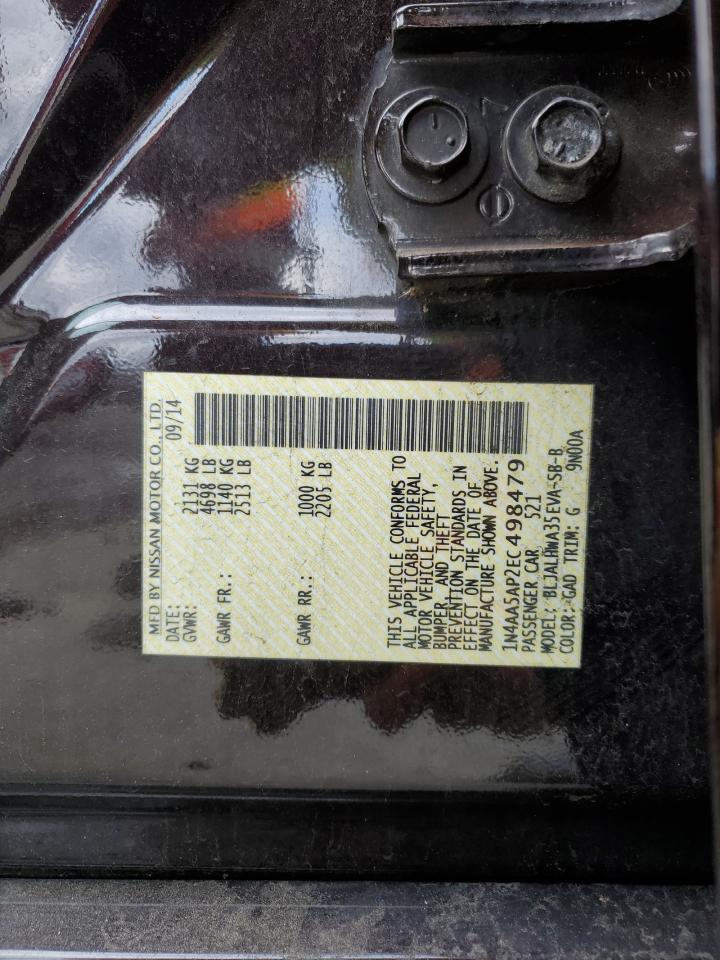 1N4AA5AP2EC498479 2014 Nissan Maxima S