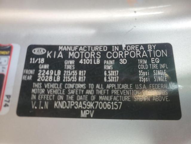 KNDJP3A59K7006157 | 2019 KIA SOUL +