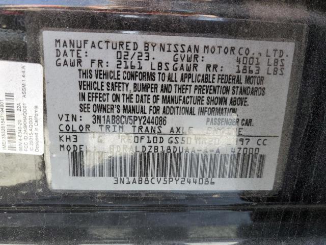 3N1AB8CV5PY244086 | 2023 NISSAN SENTRA SV