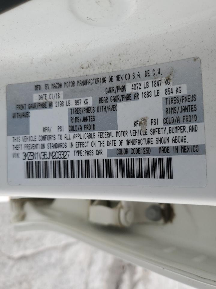 3MZBN1V36JM203327 2018 Mazda 3 Touring