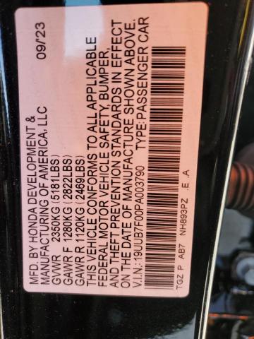 2023 ACURA TLX TYPE S - 19UUB7F00PA003790