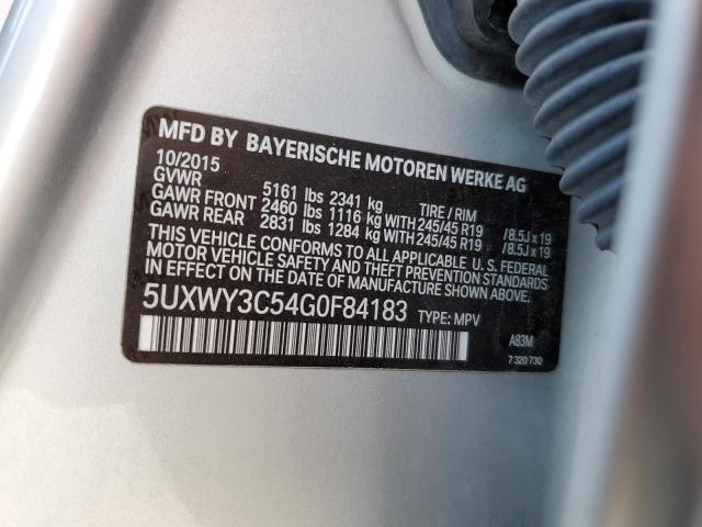 5UXWY3C54G0F84183 2016 BMW X3, photo no. 12