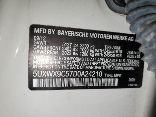 VIN 5UXWX9C57D0A24210 2013 BMW X3, Xdrive28I no.13