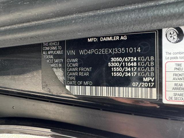 WD4PG2EEXJ3351014 | 2018 MERCEDES-BENZ METRIS