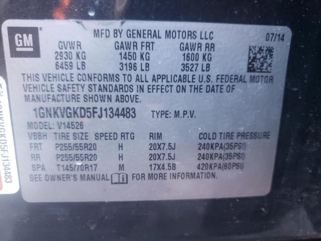 1GNKVGKD5FJ134483 | 2015 CHEVROLET TRAVERSE L