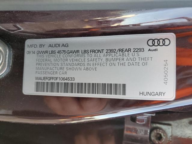 WAUEFGFF0F1064533 | 2015 AUDI A3 PREMIUM