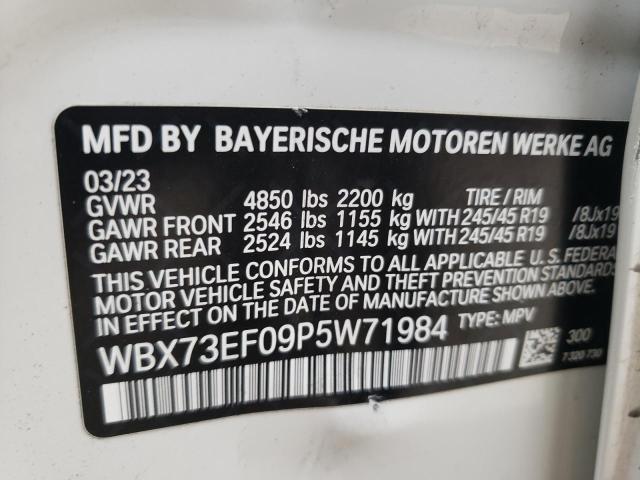 WBX73EF09P5W71984 BMW X1 XDRIVE2 12