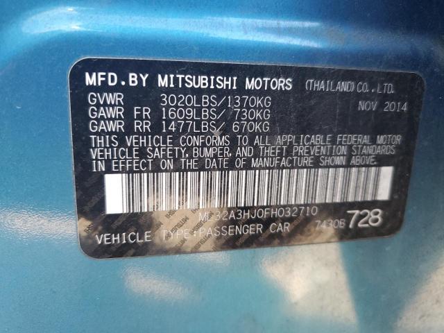 2015 MITSUBISHI MIRAGE ML32A3HJ0FH032710