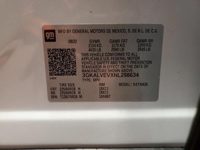 3GKALVEVXNL298634 | 2022 GM c terrain slt