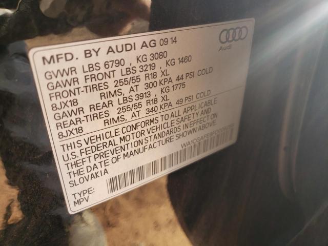 WA1CGAFE9FD008255 | 2015 AUDI Q7 PREMIUM