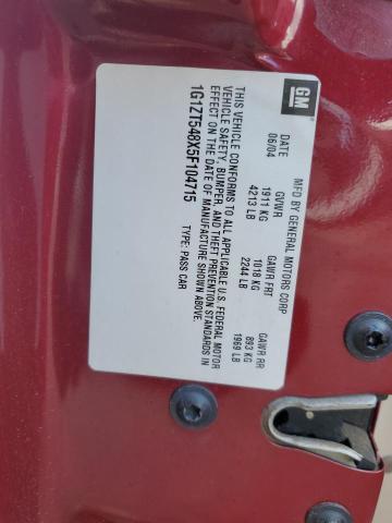 2005 Chevrolet Malibu Ls VIN: 1G1ZT548X5F104715 Lot: 62108034