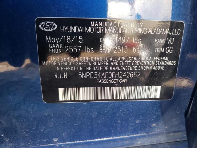 2015 HYUNDAI SONATA SPO - 5NPE34AF0FH242662