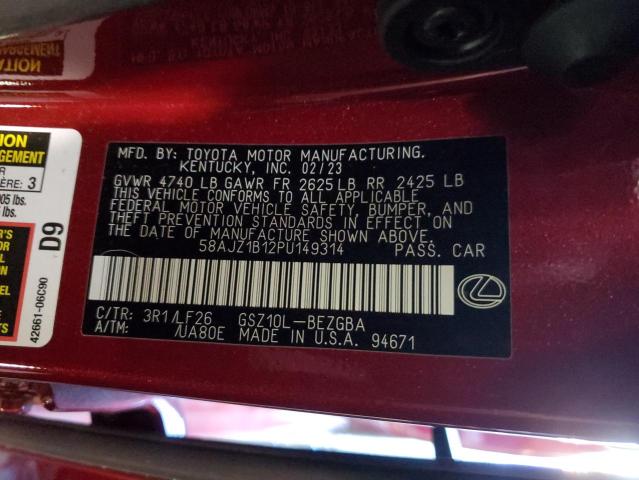2023 LEXUS ES 350 F-S - 58AJZ1B12PU149314