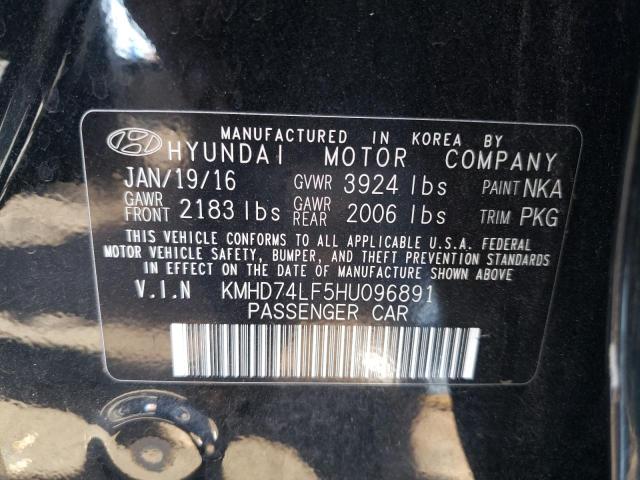 KMHD74LF5HU096891 2017 HYUNDAI ELANTRA - Image 12