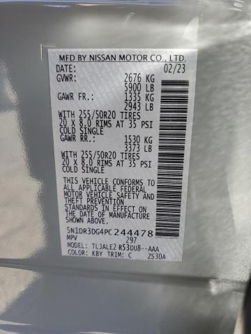 5N1DR3DG4PC244478 | 2023 NISSAN PATHFINDER