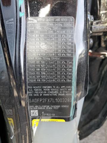 2020 JAGUAR E-PACE SE SADFP2FX7L1003289