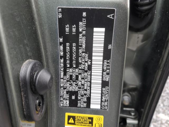 VIN 5TDDCRFH9FS008162 2015 Toyota Highlander, Hybri... no.13