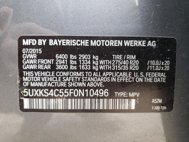 5UXKS4C55F0N10496 2015 BMW X5, photo no. 13