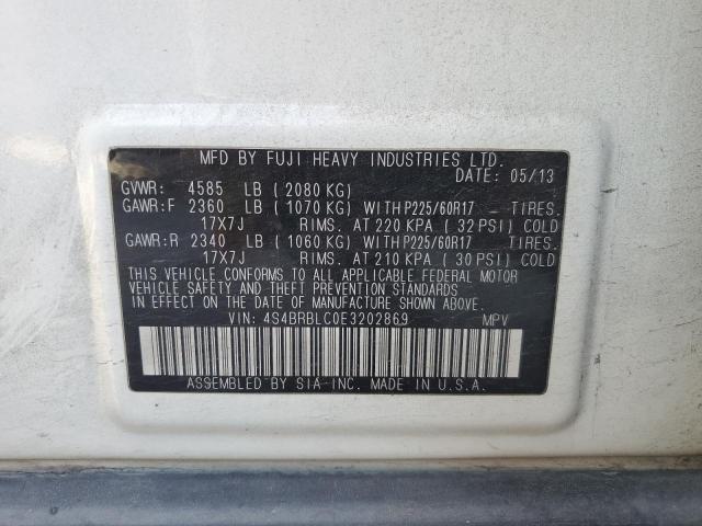 VIN 4S4BRBLC0E3202869 2014 Subaru Outback, 2.5I Lim... no.13